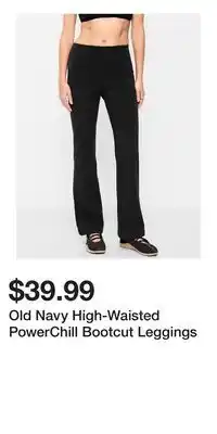 Old Navy Old Navy High-Waisted PowerChill Bootcut Leggings offer