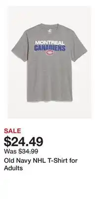Old Navy Old Navy NHL T-Shirt for Adults offer