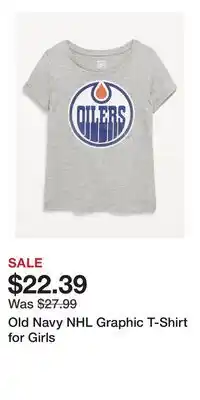Old Navy Old Navy NHL Graphic T-Shirt for Girls offer