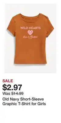 Old Navy Old Navy Short-Sleeve Graphic T-Shirt for Girls offer
