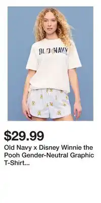 Old Navy Old Navy x Disney Winnie the Pooh Gender-Neutral Graphic T-Shirt for Adults offer