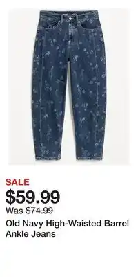 Old Navy Old Navy High-Waisted Barrel Ankle Jeans offer