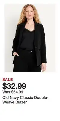 Old Navy Old Navy Classic Double-Weave Blazer offer