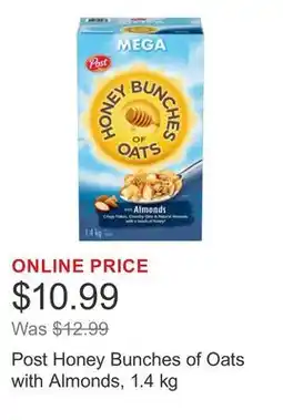 Costco Post Honey Bunches of Oats with Almonds offer