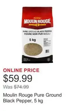 Costco Moulin Rouge Pure Ground Black Pepper offer