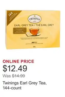 Costco Twinings Earl Grey Tea, 144-count offer