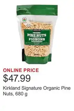 Costco Kirkland Signature Organic Pine Nuts offer