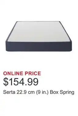 Costco Serta 22.9 cm (9 in.) Box Spring offer