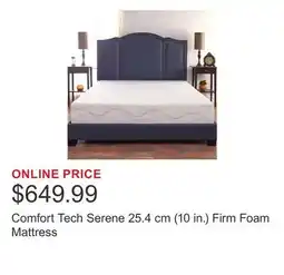 Costco Comfort Tech Serene 25.4 cm (10 in.) Firm Foam Mattress offer