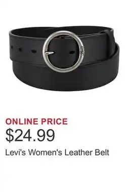 Costco Levi's Women's Leather Belt offer