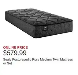 Costco Sealy Posturepedic Rory Medium Twin Mattress or Set offer