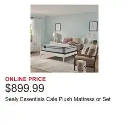 Costco Sealy Essentials Cale Plush Mattress or Set offer