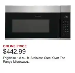 Costco Frigidaire 1.8 cu. ft. Stainless Steel Over The Range Microwave with Sensor Cook, 300 CFM offer