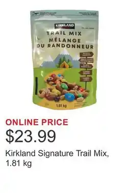 Costco Kirkland Signature Trail Mix offer
