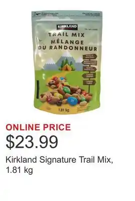 Costco Kirkland Signature Trail Mix offer