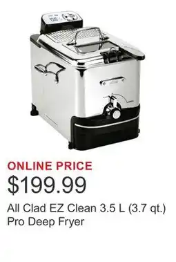 Costco All Clad EZ Clean 3.5 L (3.7 qt.) Pro Deep Fryer offer