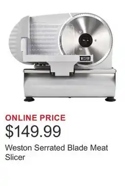 Costco Weston Serrated Blade Meat Slicer offer