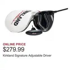 Costco Kirkland Signature Adjustable Driver offer