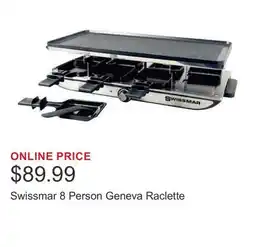 Costco Swissmar 8 Person Geneva Raclette offer