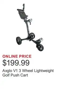 Costco Axglo V1 3 Wheel Lightweight Golf Push Cart offer