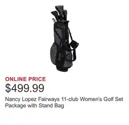 Costco Nancy Lopez Fairways 11-club Women's Golf Set Package with Stand Bag offer