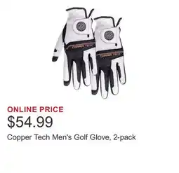 Costco Copper Tech Men's Golf Glove, 2-pack offer