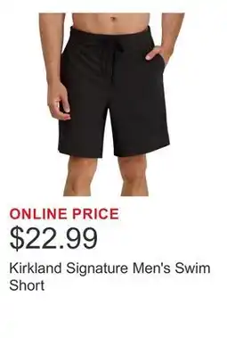Costco Kirkland Signature Men's Swim Short offer
