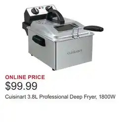 Costco Cuisinart 3.8L Professional Deep Fryer, 1800W offer