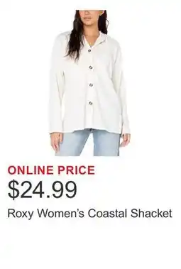 Costco Roxy Women's Coastal Shacket offer