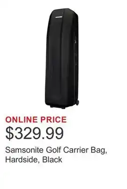 Costco Samsonite Golf Carrier Bag, Hardside, Black offer