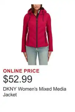 Costco DKNY Women's Mixed Media Jacket offer