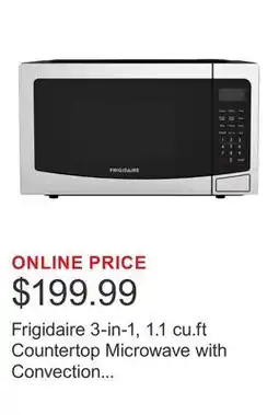Costco Frigidaire 3-in-1, 1.1 cu.ft Countertop Microwave with Convection Air Fry, Stainless offer