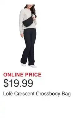 Costco Lolë Crescent Crossbody Bag offer