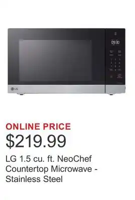 Costco LG 1.5 cu. ft. NeoChef Countertop Microwave - Stainless Steel offer