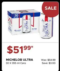 The Beer Store MICHELOB ULTRA offer