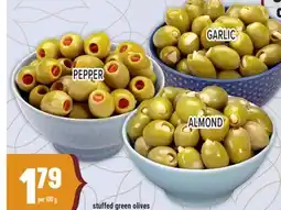 Marché Adonis Stuffed green olives offer