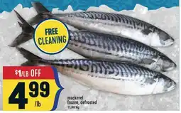 Marché Adonis Mackerel frozen, defrosted offer