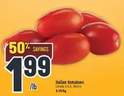 Marché Adonis Italian tomatoes offer