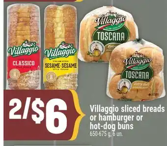 Marché Adonis Villaggio sliced breads or hamburger or hot-dog buns offer