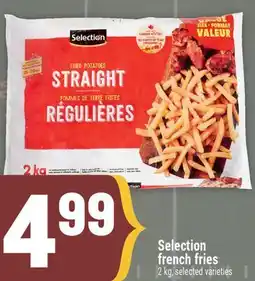 Marché Adonis Selection french fries offer