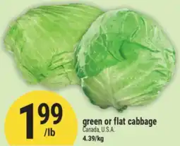 Marché Adonis Green or flat cabbage offer