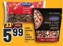Marché Adonis Cedar almonds offer