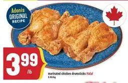 Marché Adonis Marinated chicken drumsticks Halal offer