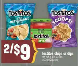 Marché Adonis Tostitos chips or dips offer