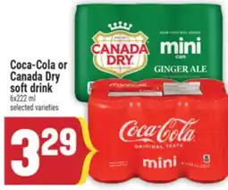 Marché Adonis Coca-Cola or Canada Dry soft drink offer