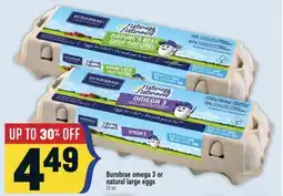 Marché Adonis Burnbrae omega 3 or natural large eggs offer