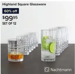 Linen Chest Highland Square Glassware offer