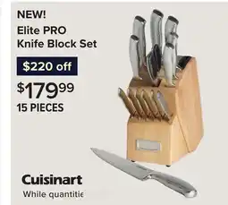 Linen Chest Cuisinart 15 PIECES Elite PRO Knife Block Set offer