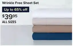 Linen Chest Wrinkle Free Sheet Set offer