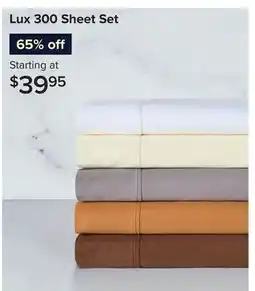 Linen Chest Lux 300 Sheet Set offer